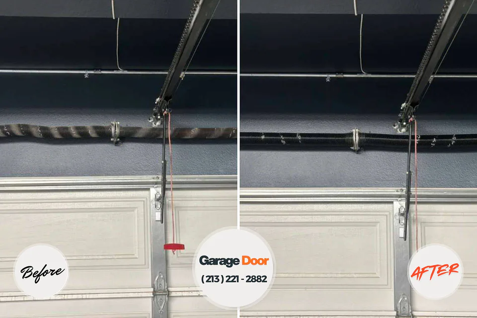 Before and after: garage door repair Fort Valley, AZ